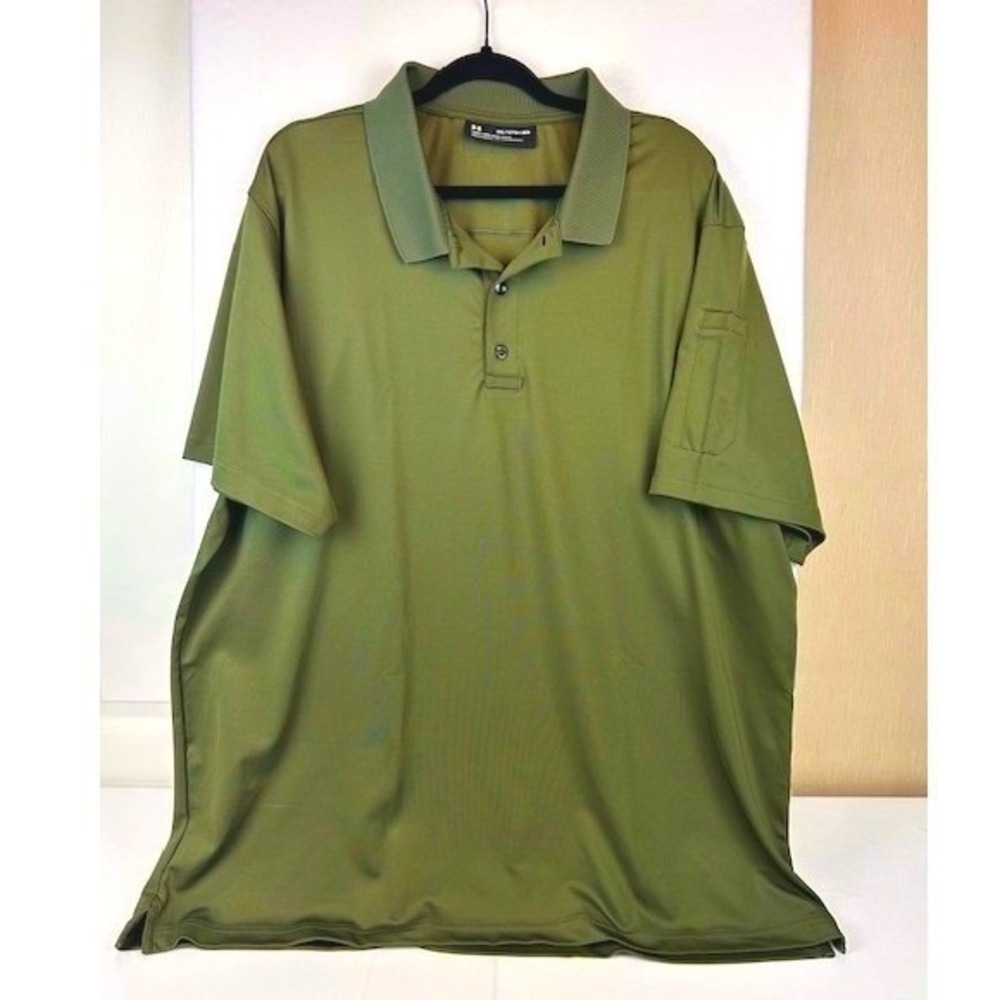 Under Armour Tactical‎ Performance Polo Shirt Mens 3XL Olive Green